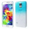 Pouzdro s kapkami deště pro Samsung Galaxy S5 Barva: Modrá (světlá)