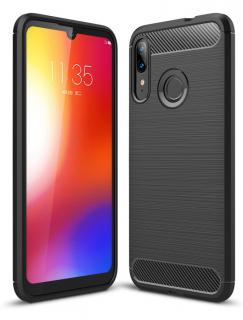 Pouzdro TVC Carbon pro Motorola Moto E6 Plus Barva: Černá