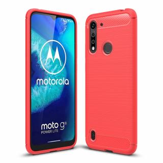 Pouzdro TVC Carbon pro Motorola Moto G8 Power Lite Barva: Červená