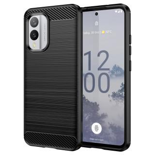 Pouzdro TVC Carbon pro Nokia X30 Barva: Černá