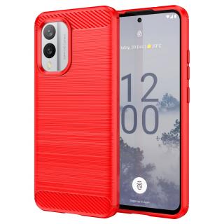 Pouzdro TVC Carbon pro Nokia X30 Barva: Červená