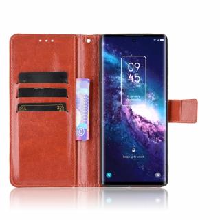 Pouzdro TVC WalletCase pro TCL 20 Pro 5G Barva: Hnědá