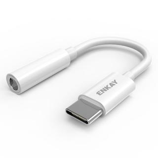 Redukce ENKAY pro sluchátka z jack 3,5 mm na USB-C Barva: Bílá