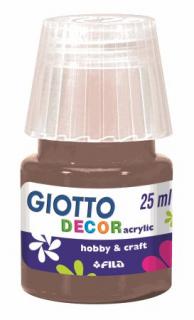 Akrylová barva Giotto Decor Matt 25ml - hnědá světlá