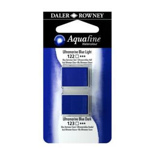 Umělecká akvarelová barva DR Aquafine -  Ultramarin modrý sv. / ultramarin modrý tm. 122 / 123