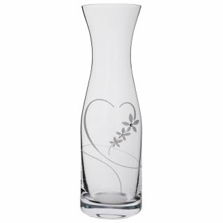 Karafa na víno s krystaly Swarovski 1000 ml - Srdce