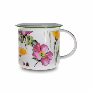 Porcelánový hrnek  Plecháček  letní louka 100 ml - český porcelán