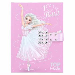 Zápisník na kód Top Model I love balet