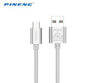 Datový a nabíjecí kabel PN-306 Micro USB Barva: Stříbrná