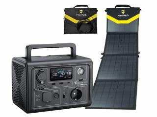 Set bateriový generátor BLUETTI EB3A a solární panel Viking L60