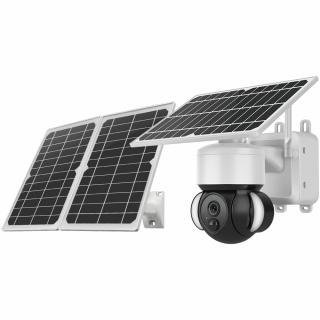 Solární HD kamera Viking HDs02 4G  4G, bezdrátová, outdoorová solární kamera Barva: Bílá-černá
