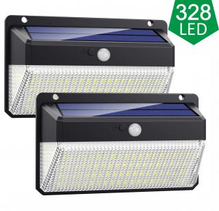 Venkovní solární LED světlo s pohybovým senzorem M328 SET Barva: Černá