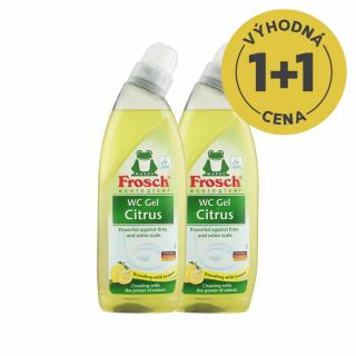 1+1 Frosch WC gel Citrus EKO 750 ml za akční cenu!