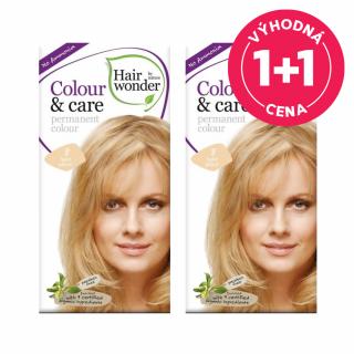 1+1 Hairwonder Dlouhotrvající barva Bio Světlá blond 8 100 ml za akční cenu!