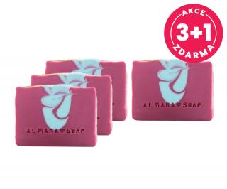Akce 3+1 zdarma Přírodní mýdlo Almara Soap Sweet Blossom 100 +- 5 g