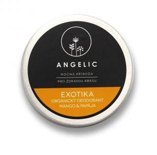 Angelic Exotika Organický krémový deodorant Mango & Papája 50 ml Poškozená krabička
