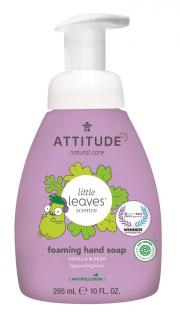 Attitude Little Leaves Dětské mýdlo na ruce s vůní vanilky a hrušky 295 ml