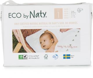 Eco by Naty Babycare Dětské pleny Newborn jednorázové eko plenky 2-5kg 25ks