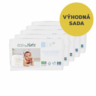 Eco by Naty Výhodná sada 5 ks Babycare Mini 2 3-6 kg 33 ks