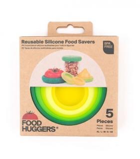 Food Huggers Sada silikonových krytů na ovoce a zeleninu Svěží zelená 5 ks