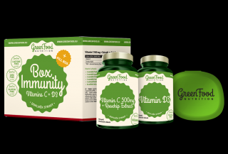 GreenFood  Výhodná Sada Immunity + dárek Pill box