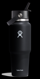 Hydro Flask Termohrnek Wide Flex Straw Travel Bottle 32 oz (946 ml) Černá
