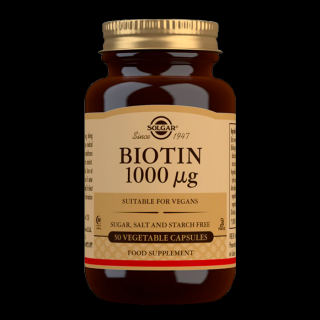 Solgar Biotin 1000 mcg 50 kapslí Expirace 12/24