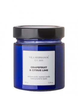 Vila Hermanos Přírodní vonná svíčka Apothecary Cobalt Blue  Grapefruit & Citrus 150 g