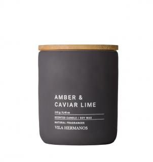 Vila Hermanos Přírodní vonná svíčka Concrete Amber & Caviar 240 g