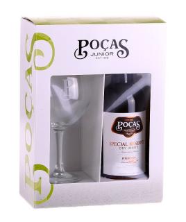 Dárková sada Pocas bílé portské  + sklenička