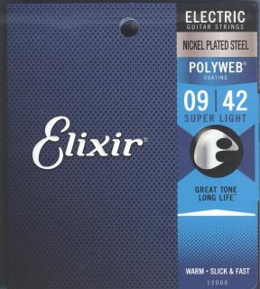 Elixir 12000 Polyweb Super Light (.009 - .042)