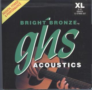 GHS Bright Bronze 80-20 Extra Light 009-042 12 string