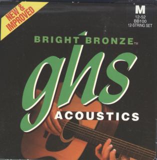 GHS Bright Bronze 80-20 Medium 012-052 12 string