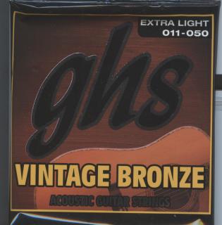 GHS Vintage Bronze Extra Light 011-050