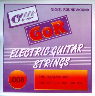 Gorstrings 1N6 – 93 Ultra Light  (.008 - .038) – sada strun na elektrickou kytaru