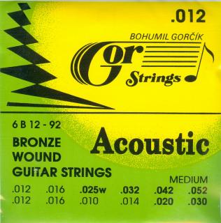 Gorstrings 6B12–92 Medium (.012 - .052) – sada strun na dvanáctistrunnou akustickou kytaru