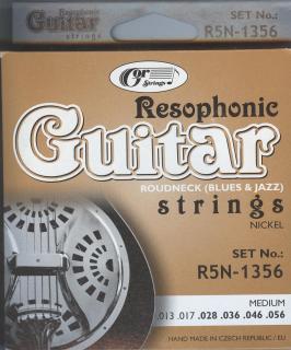 Gorstrings R5N-1356 Roudneck (blues & jazz) Medium - sada niklových strun na rezofonickou kytaru