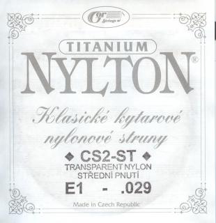 Nylton CS2 - ST-Titanium - Náhradní struna E1 (.029)