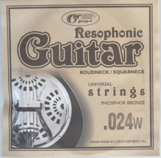 Resophonic guitar - Struna s fosfor-bronzovým ovinutím (.024w )