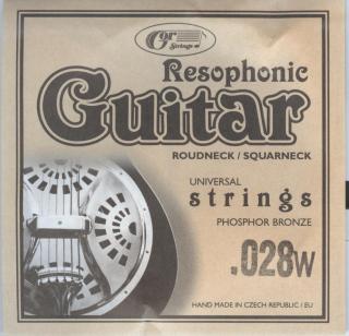 Resophonic guitar - Struna s fosfor-bronzovým ovinutím (.028w )
