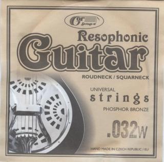 Resophonic guitar - Struna s fosfor-bronzovým ovinutím (.032w )