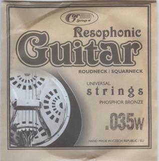 Resophonic guitar - Struna s fosfor-bronzovým ovinutím (.035w )