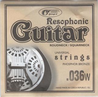 Resophonic guitar - Struna s fosfor-bronzovým ovinutím (.036w )