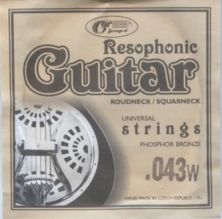Resophonic guitar - Struna s fosfor-bronzovým ovinutím (.043w )