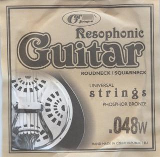 Resophonic guitar - Struna s fosfor-bronzovým ovinutím (.048w )