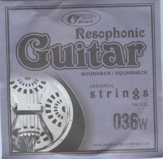 Resophonic guitar - Struna s niklovým ovinutím (.036w )