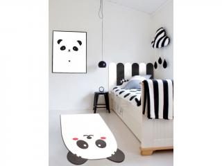 Designová puzzle podlaha Panda 00 Bílá