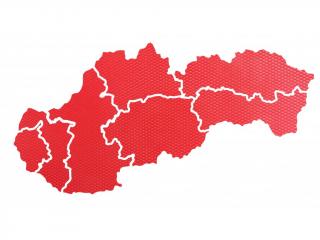Mapa Slovenska nástěnka 32 Tmavě červená