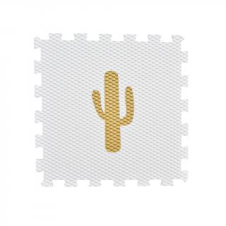 Minideckfloor Kaktus Bílý se zlatým kaktusem