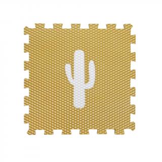 Minideckfloor Kaktus Zlatý s bílým kaktusem